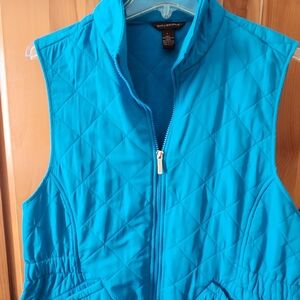 Women's Quilted Blue Vest